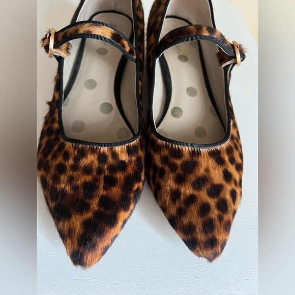 Boden Rosabel Leopard Calf Hair Pointed Toe.  Size 40 - Picture 3 of 11